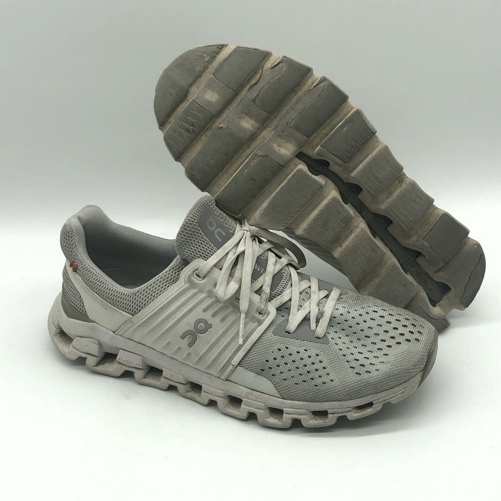 On Cloudswift 3 Running Shoes Women's 8.5  Glacier White Gray Athletic Sneakers